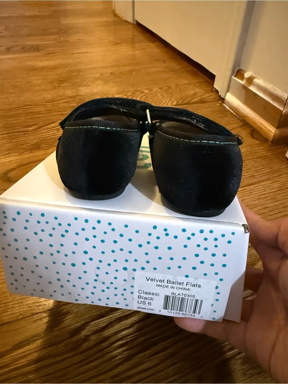 Girls Black Mary Jane Shoes with Velcro Strap